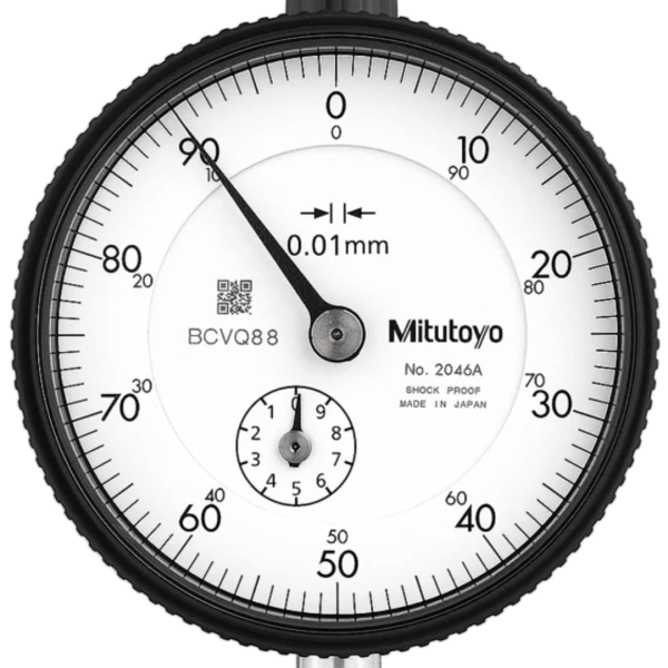 Reloj Comparador Mitutoyo 2046A 10mm / 0,01mm Caratula